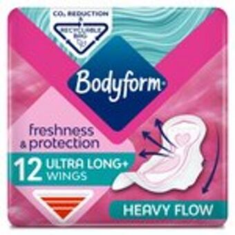 Morrisons Bodyform ultra long sanitary towels with wings offer