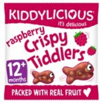 Morrisons Kiddylicious raspberry crispy tiddlers offer