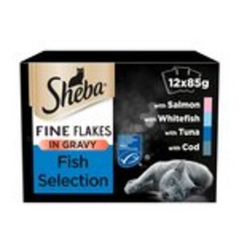 Morrisons Sheba fine flakes cat food pouches fish in gravy offer