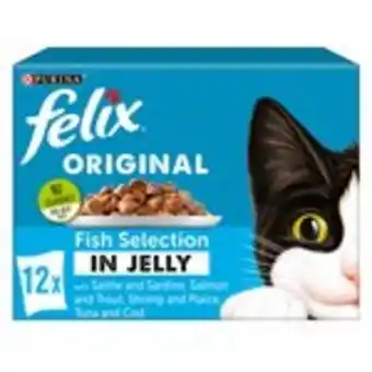 Morrisons Felix original fish selection in jelly cat food offer