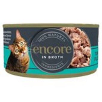 Morrisons Encore cat tin, tuna fillet in broth offer