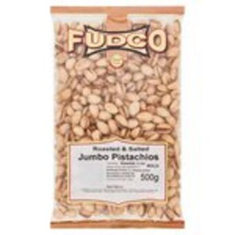 Morrisons Fudco roasted & salted jumbo pistachios offer