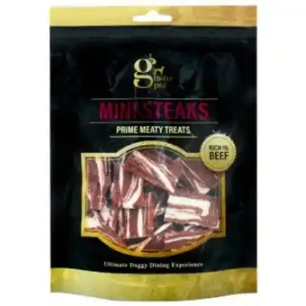 B&M Stores Gusto mini steaks dog treats 130g offer
