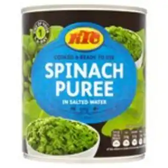 Morrisons Ktc spinach puree offer