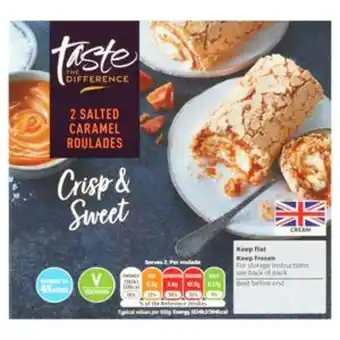 Sainsbury's Sainsbury's salted caramel roulades taste the difference x2 180g offer