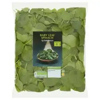 Sainsbury's Sainsbury's baby leaf spinach 200g offer