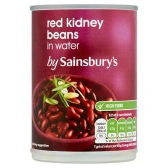 Sainsbury's Sainsbury's red kidney beans in water 400g (240g*) offer