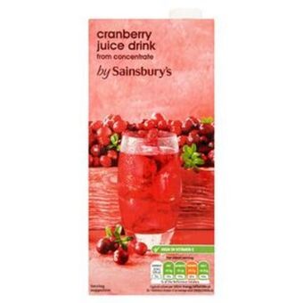 Sainsbury's Sainsbury's cranberry juice drink 1l offer