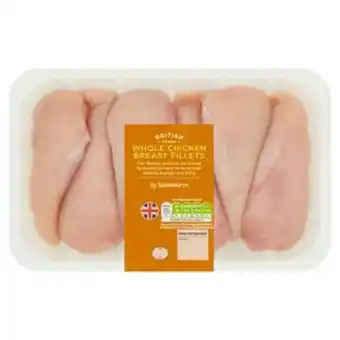 Sainsbury's Sainsbury's british fresh chicken breast fillets skinless & boneless 1kg offer