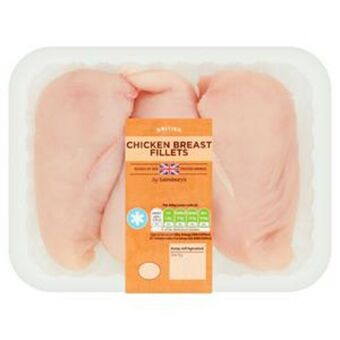 Sainsbury's Sainsbury's british fresh chicken breast fillets skinless & boneless 640g offer