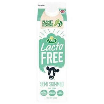 Sainsbury's Arla lactofree semi skimmed milk drink 1 litre offer