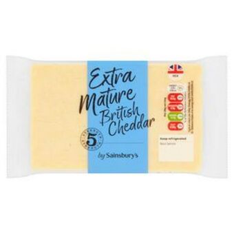 Sainsbury's Sainsbury's british extra mature cheddar cheese 400g offer