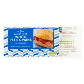 Sainsbury's Sainsbury's bake at home white petit pains x6 offer