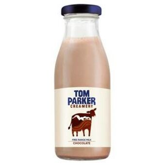 Sainsbury's Tom parker creamery free range chocolate milk 250ml offer