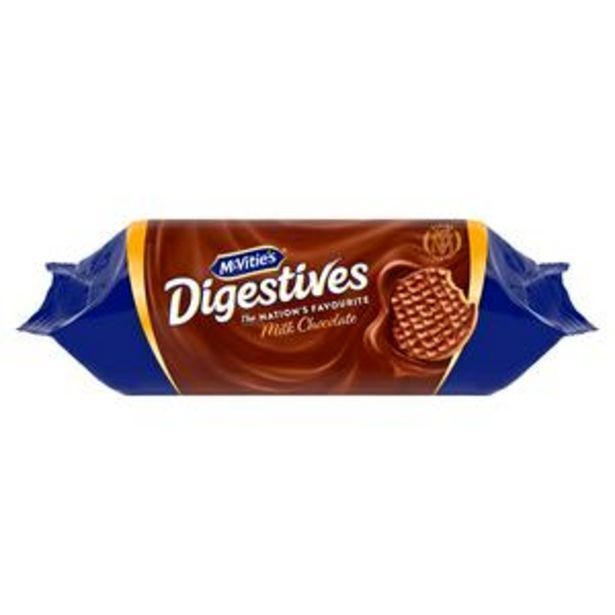 Mcvitie's milk chocolate digestives biscuits 266g offer at Sainsbury's