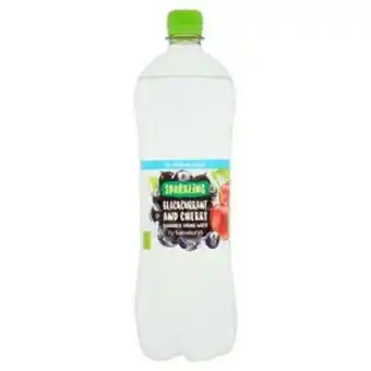 Sainsbury's Sainsbury's sparkling flavoured water, blackcurrant & cherry 1l offer