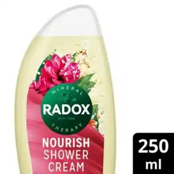 Sainsbury's Radox nourish shower cream 250ml offer