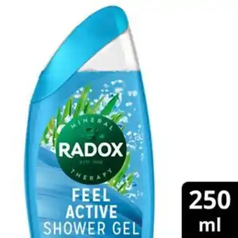 Radox feel active shower gel 250ml