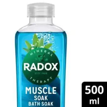 Sainsbury's Radox muscle soak bath soak 500ml offer