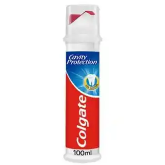 Sainsbury's Colgate cavity protection toothpaste, pump 100ml offer