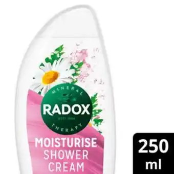 Sainsbury's Radox moisturise shower cream 250ml offer
