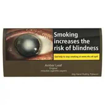 Sainsbury's Amber leaf tobacco 50g offer