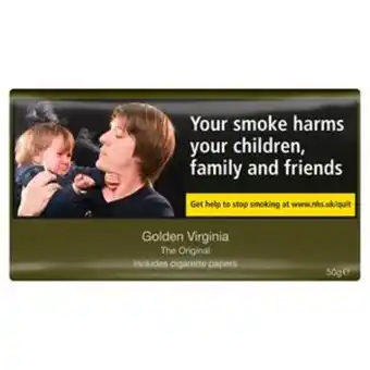 Sainsbury's Golden virginia tobacco 50g. offer