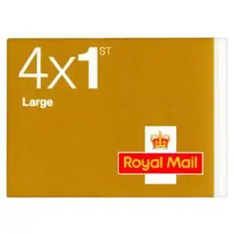 Sainsbury's Royal mail first class large stamps x4 offer