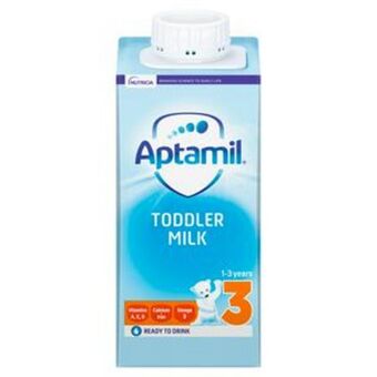 Sainsbury's Aptamil 3 growing up milk ready to feed 1+ years liquid 200ml offer