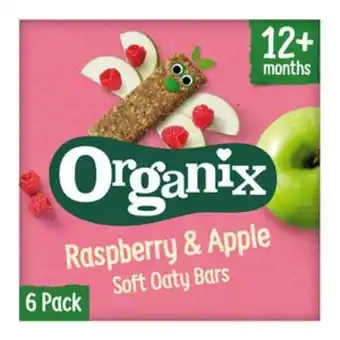 Sainsbury's Organix raspberry & apple organic soft oat snack bars multipack 6x30g offer