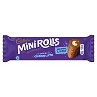 McColl's Cadbury mini rolls milk chocolate on the go 2pk offer