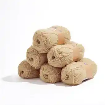 Home Bargains Crafty things: double knit yarn - beige 100g (case of 6) offer