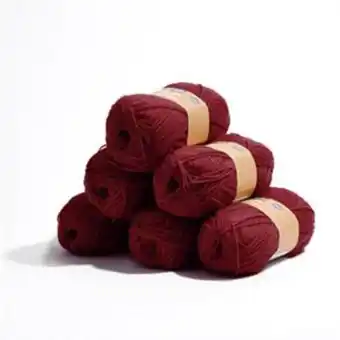 Home Bargains Crafty things: double knit yarn - dark red 100g (case of 6) offer