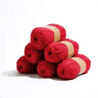 Home Bargains Crafty things: double knit yarn - red 100g (case of 6) offer