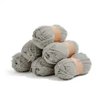 Home Bargains Crafty things: chunky yarn 100g - grey (case of 6) offer