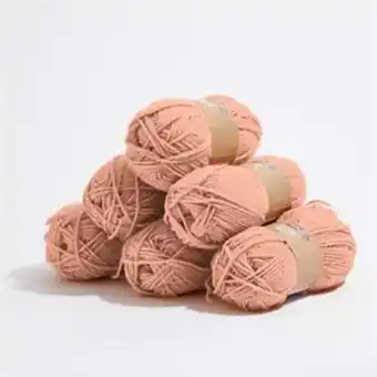 Home Bargains Crafty things: chunky yarn 100g - dusky pink (case of 6) offer