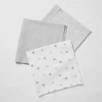 Home Bargains Pure baby: muslin cloth 3 pack - grey offer