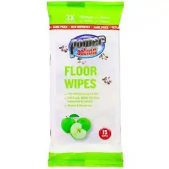 Home Bargains Power action floor wipes (36 x 15 wipes) offer