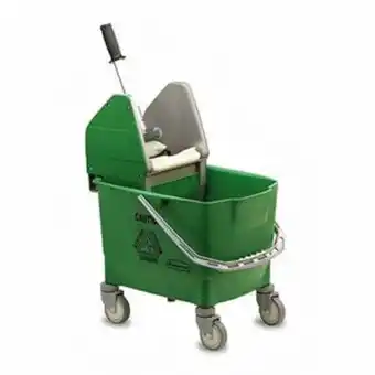 Home Bargains Rubbermaid: combo bucket + wringer 25l - green offer