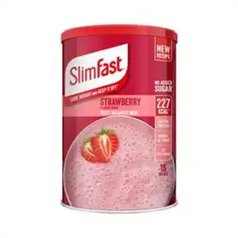 Home Bargains Slimfast: shake powder 584g - strawberry offer