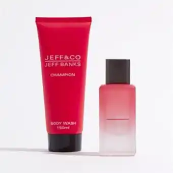 Home Bargains Jeff&co by jeff banks: champion edp gift set 50ml offer