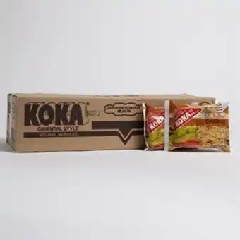 Home Bargains Koka the original chicken flavour oriental instant noodles (30 x 85g) offer