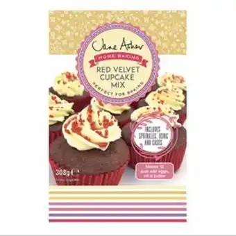 Home Bargains Jane asher: home baking red velvet cupcake mix 308g (case of 7) offer