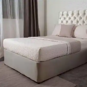 Home Bargains Belledorm jersey cotton divan base wrap: linen offer