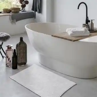 Home Bargains Bathroom: super soft bath mat - white offer