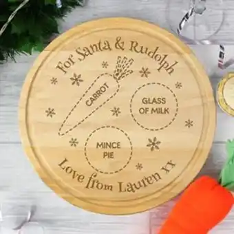 Home Bargains Personalised christmas eve treats board offer