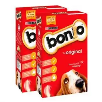 Home Bargains Bonio: dog biscuit the original (case of 2 x 1.2kg) offer