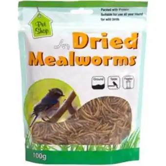 Home Bargains Pet shop: all seasons dried mealworms 100g (case of 20) offer