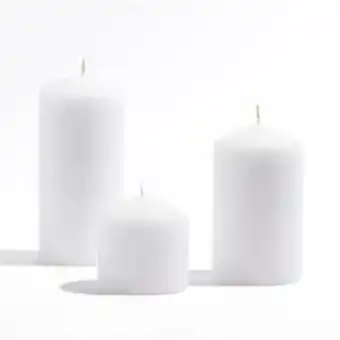 Home Bargains Wickford & co.: unfragranced pillar candle set offer