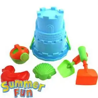Summer fun beach bucket & accessories: blue